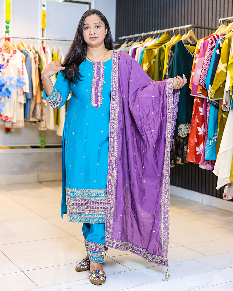 Stylish Hand Work Suit