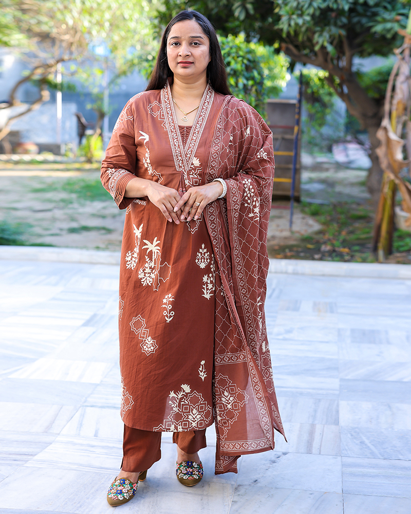 Summer Wear Cotton Suit