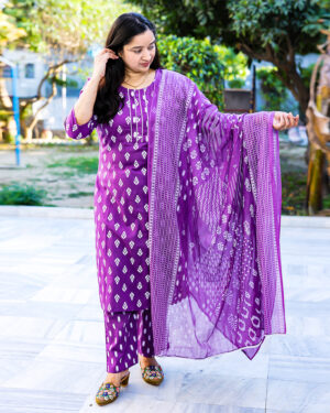 Summer Wear Cotton Suit