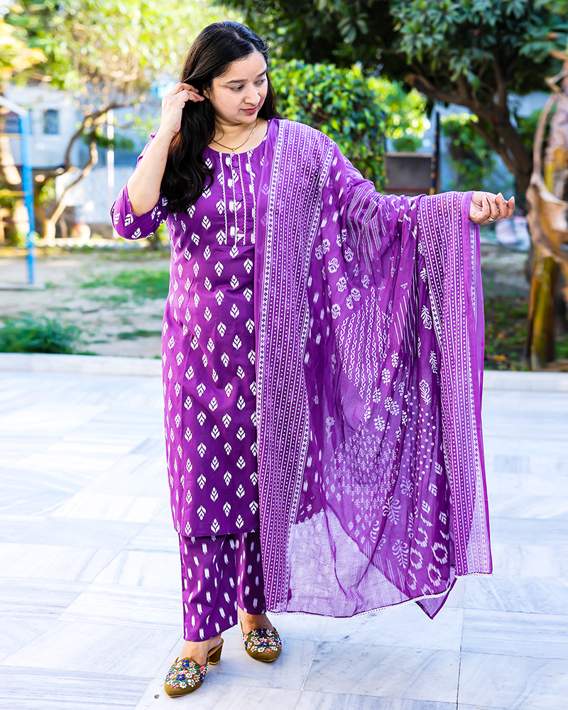 Summer Wear Cotton Suit